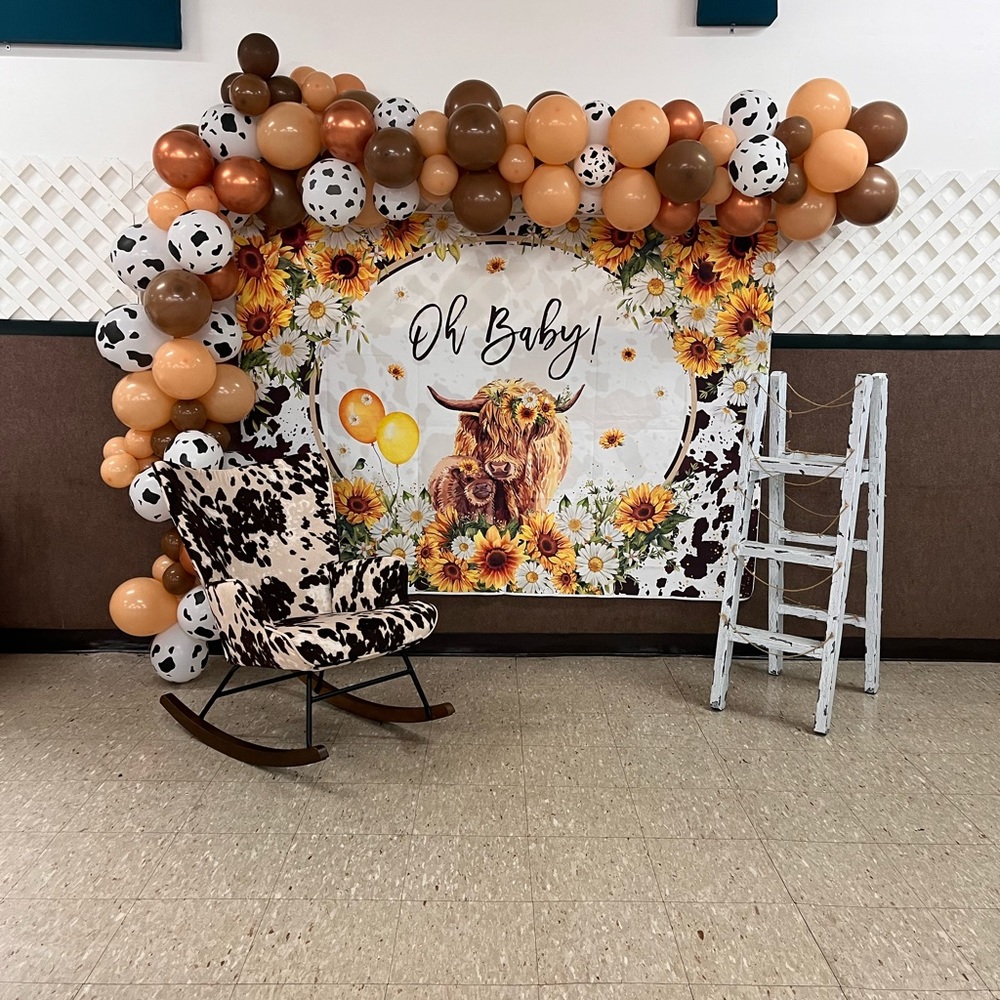 Oh baby banner & 30 oh baby cupcake toppers